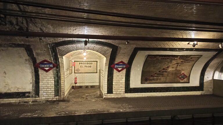 Metro de Madrid Estación fantasma Chamberí Museo Andén Cero