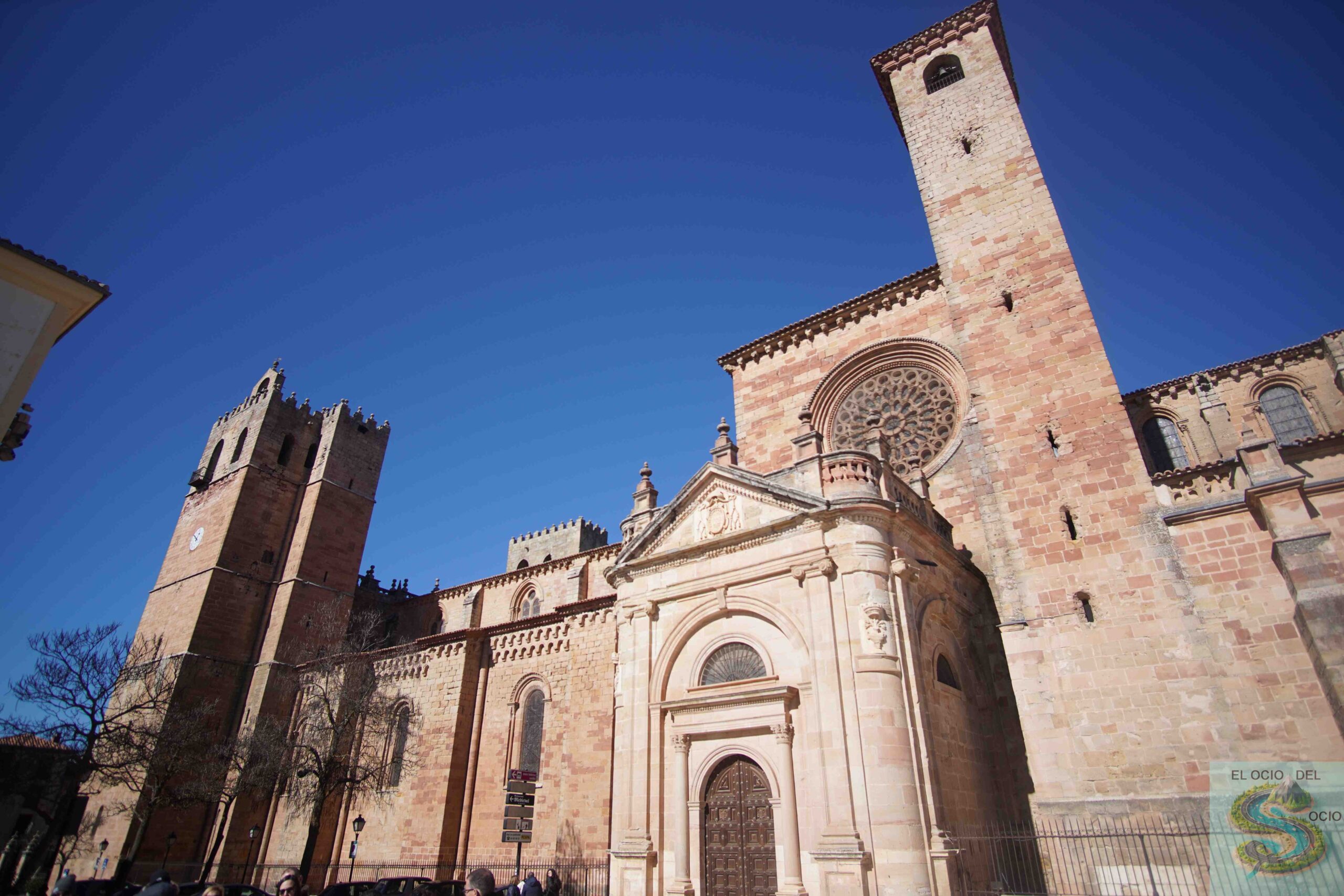 a large stone building with towers