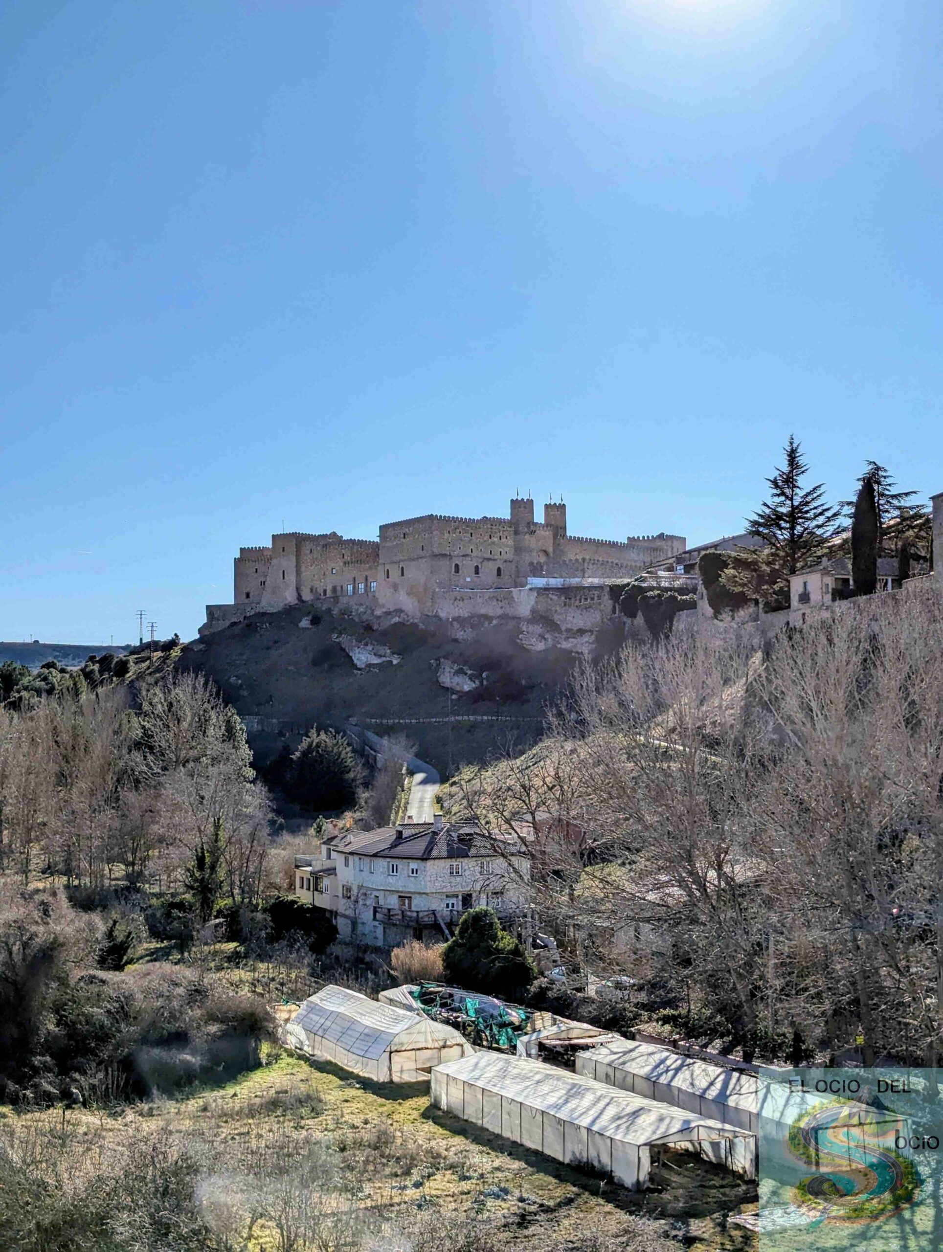 Castillo desde el Mirador de la Ronda, Sigüenza, Guadalajara, España