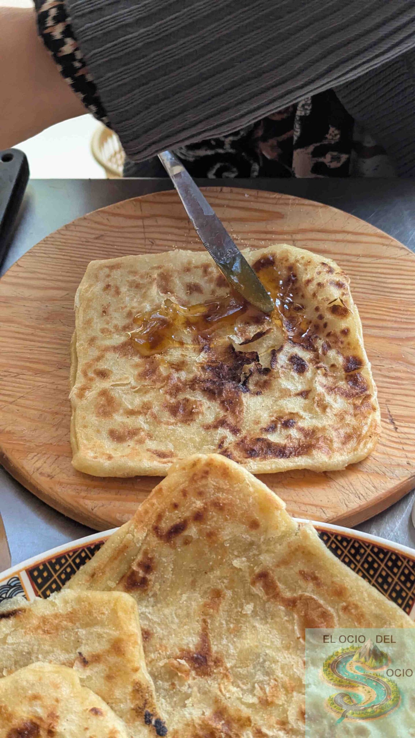msemen con miel comida
