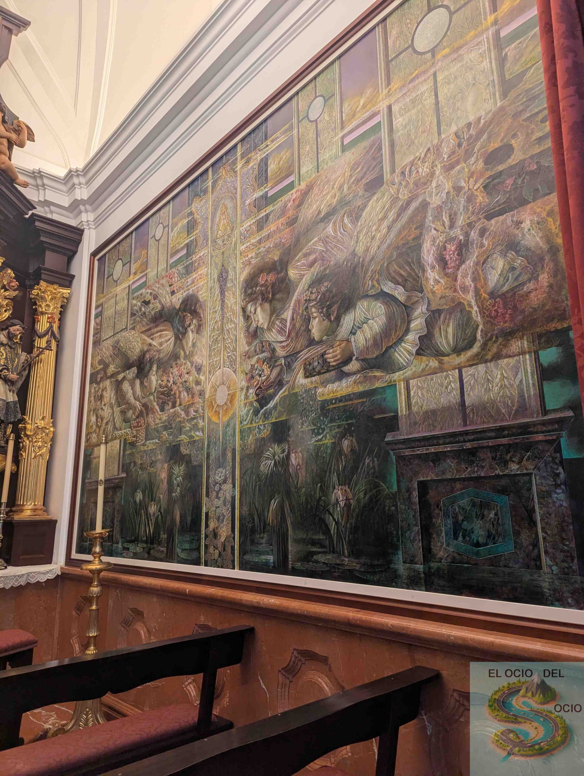 pintura mural santuario el rocío